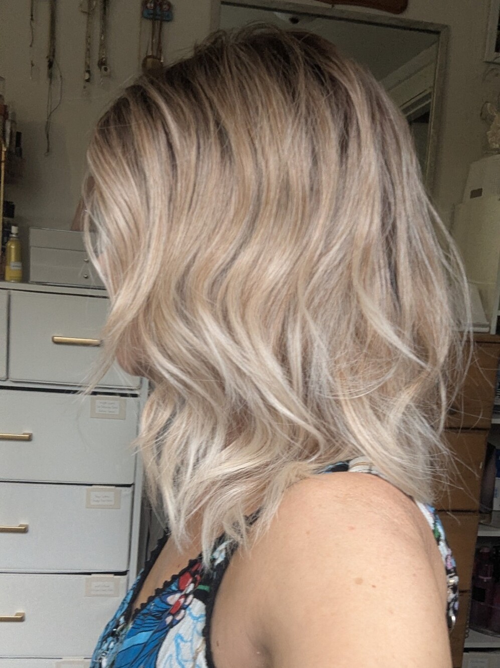 Dazzling Wavez wig in Melted Marshmallow, Rene of Paris, blonde ombre balayage